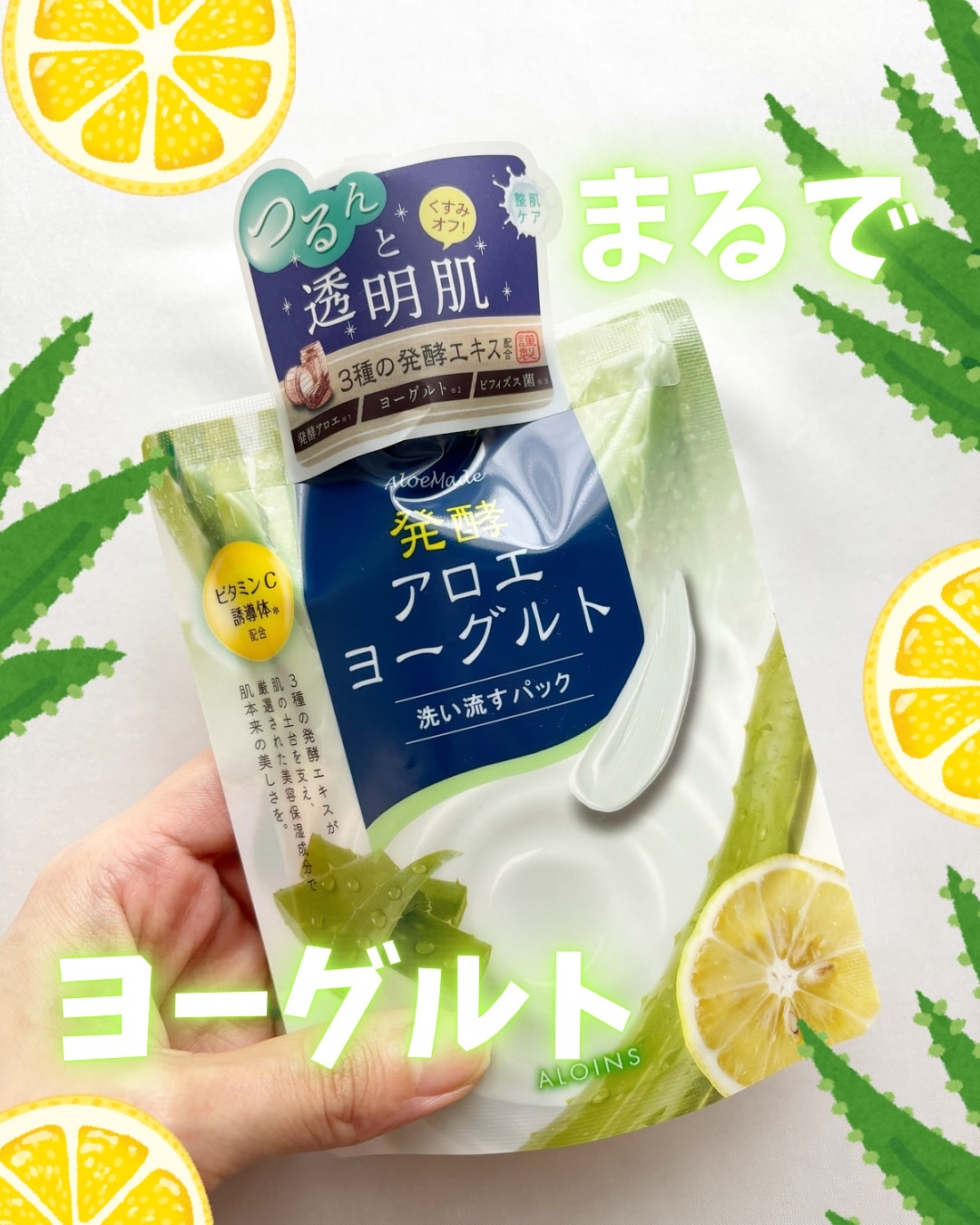 アロエメイド 発酵クリアパックAY 170g/アロエメイド/洗い流すパック・マスクを使ったクチコミ（1枚目）