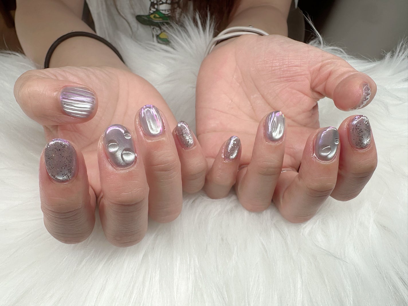 ちゃーん♡ on LIPS 「#ジェルネイルデザイン#ジェルネイル#梅雨ネイル#enoi#エ..」(1枚目)