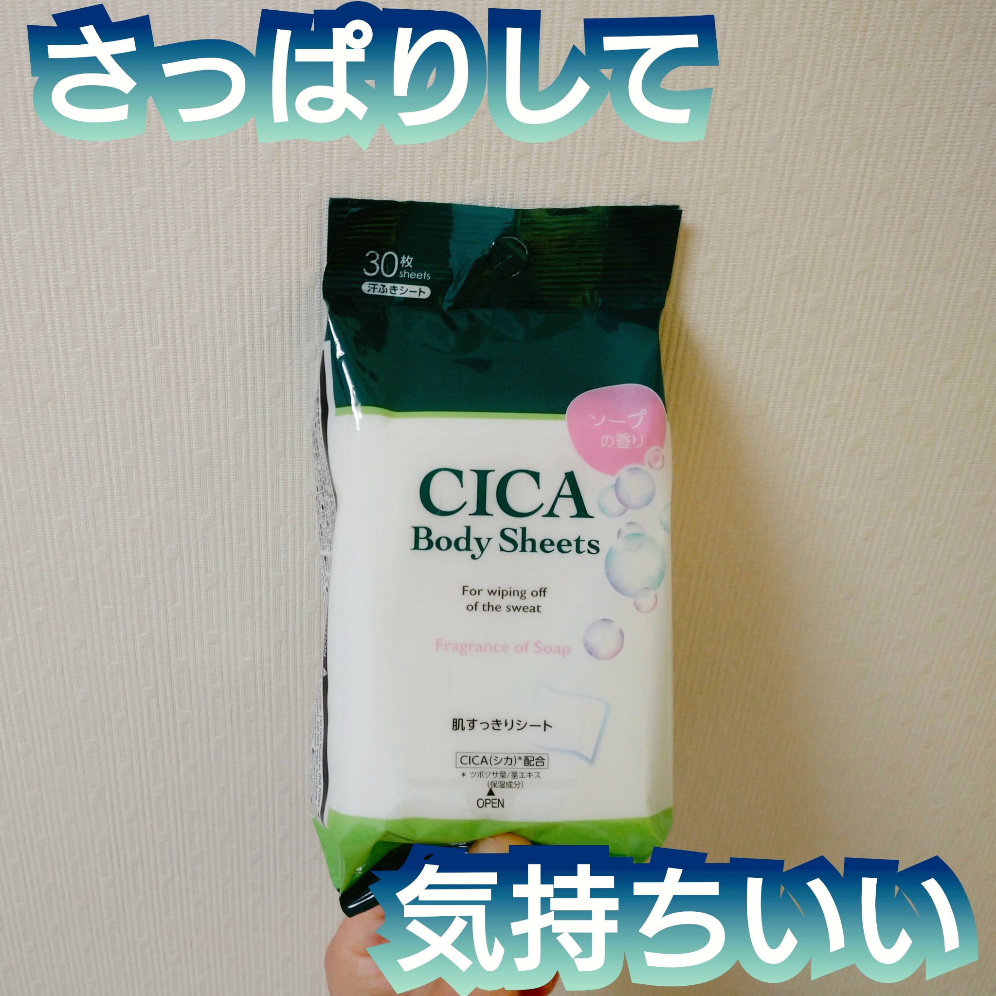 ボディシート（シカ、30枚、ソープ）/DAISO/ボディシートを使ったクチコミ（1枚目）