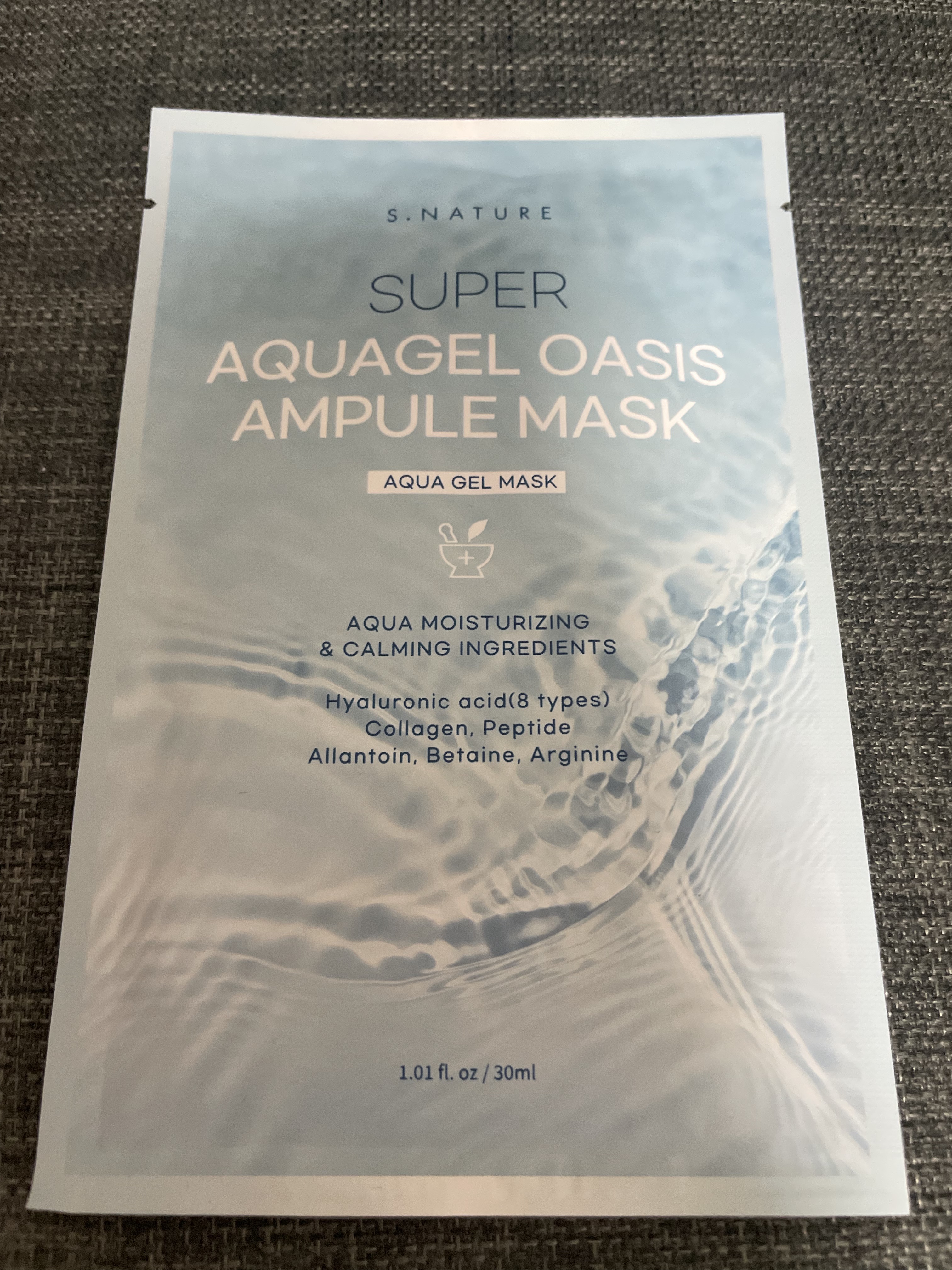 スーパーアクアゲルオアシスアンプルマスク/S.NATURE/シートマスク・パックを使ったクチコミ（1枚目）