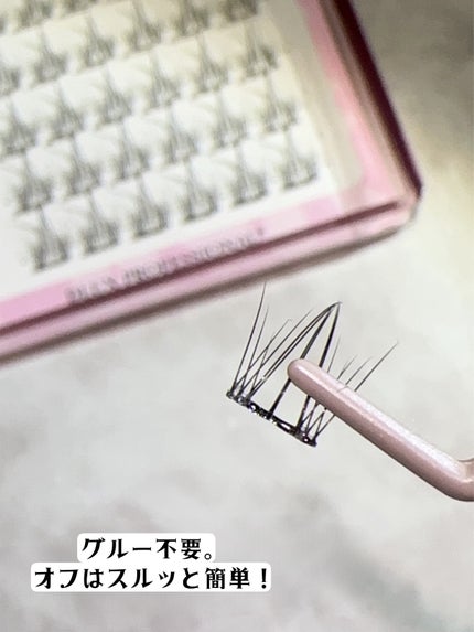 六花 on LIPS 「グルーレス!部分つけまつげ/┈┈┈┈┈┈┈┈┈┈DLUXPRO..」(4枚目)