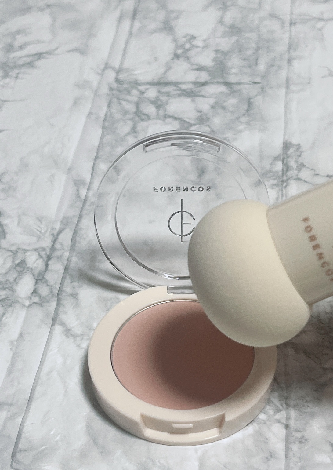 ピュアブラッシャー パフ付き/フォレンコス/パウダーチークを使ったクチコミ（3枚目）