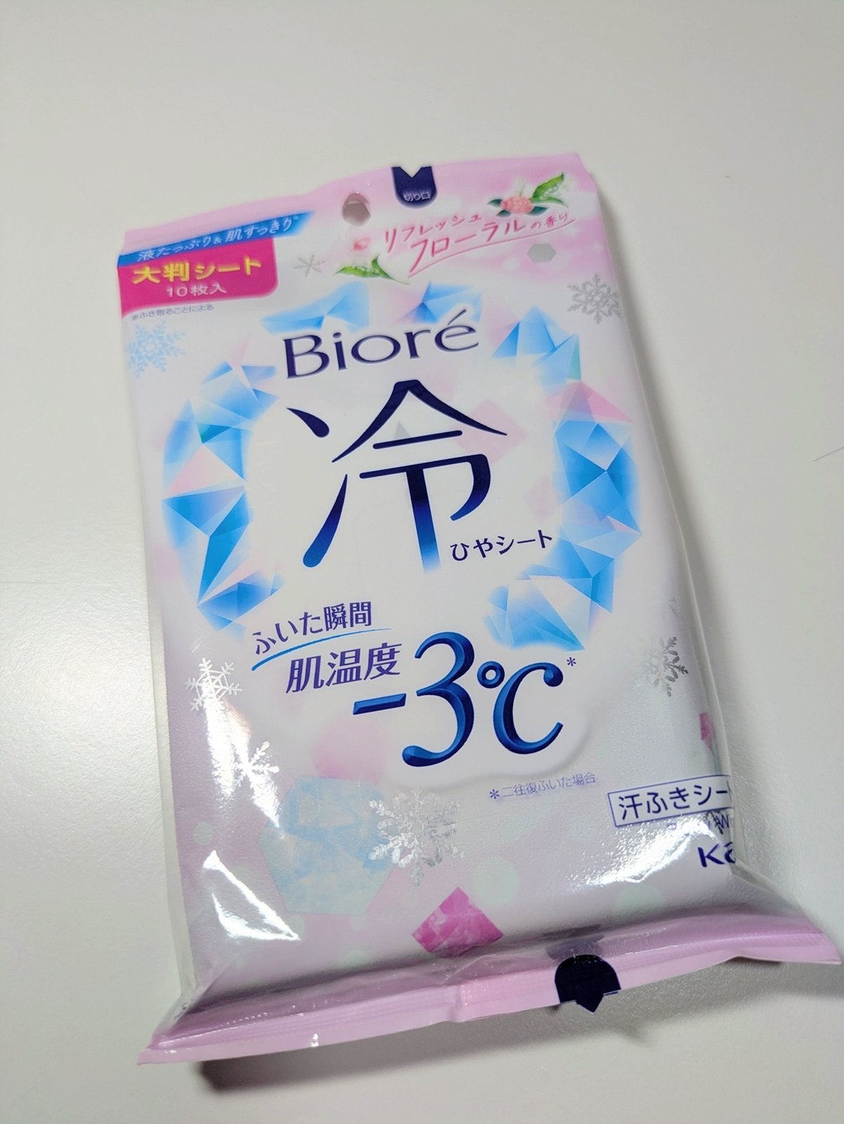 冷シート リフレッシュフローラルの香り/ビオレ/ボディシートを使ったクチコミ(1枚目)