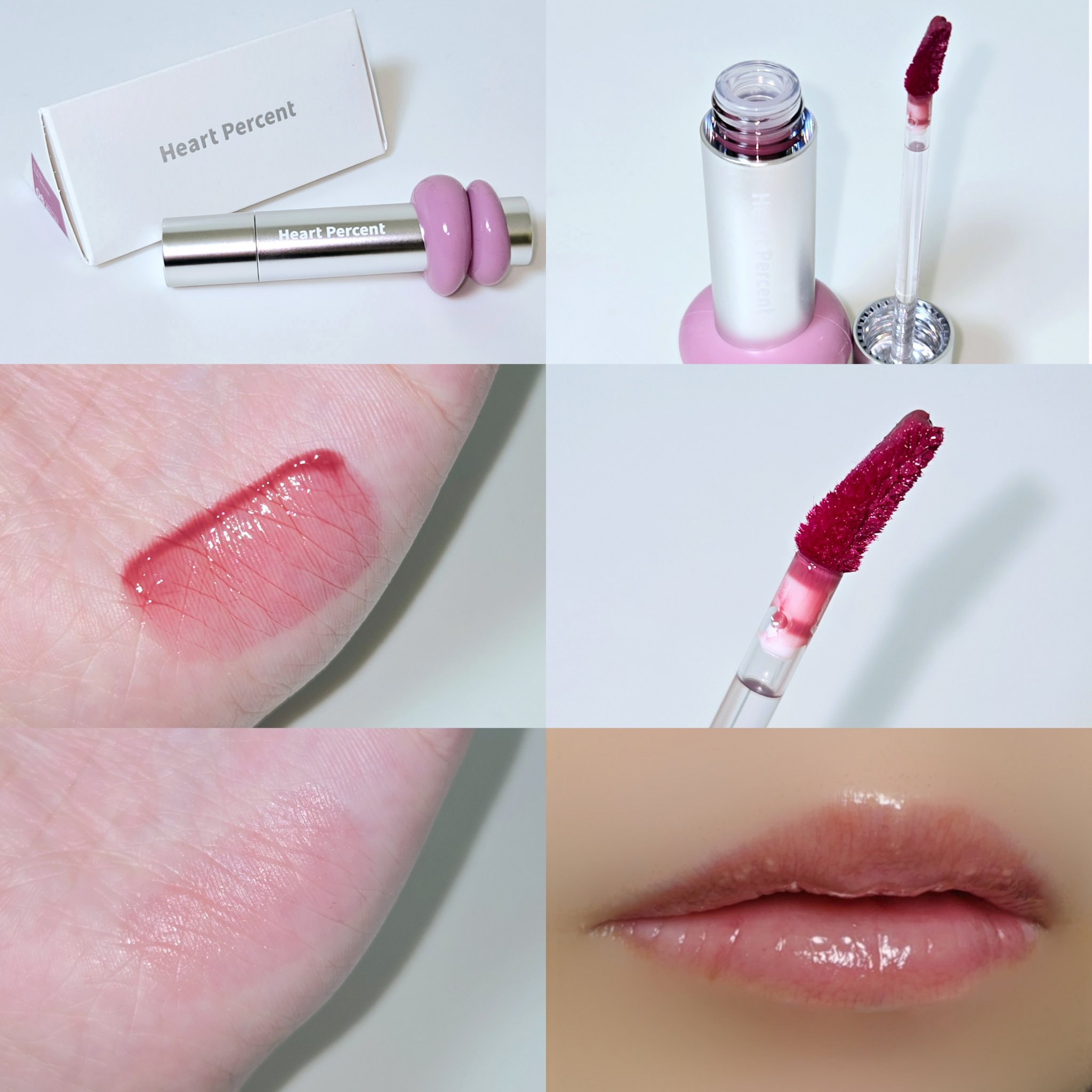 ドットオンムードワンウェイグロイティント 06 フェード・モーブ/Heart Percent/リップティントを使ったクチコミ（2枚目）