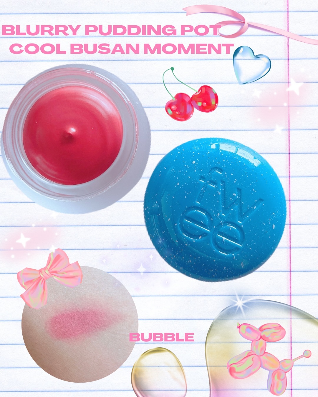 リップアンドチーク ブラーリープリンポット/fwee/口紅を使ったクチコミ（2枚目）