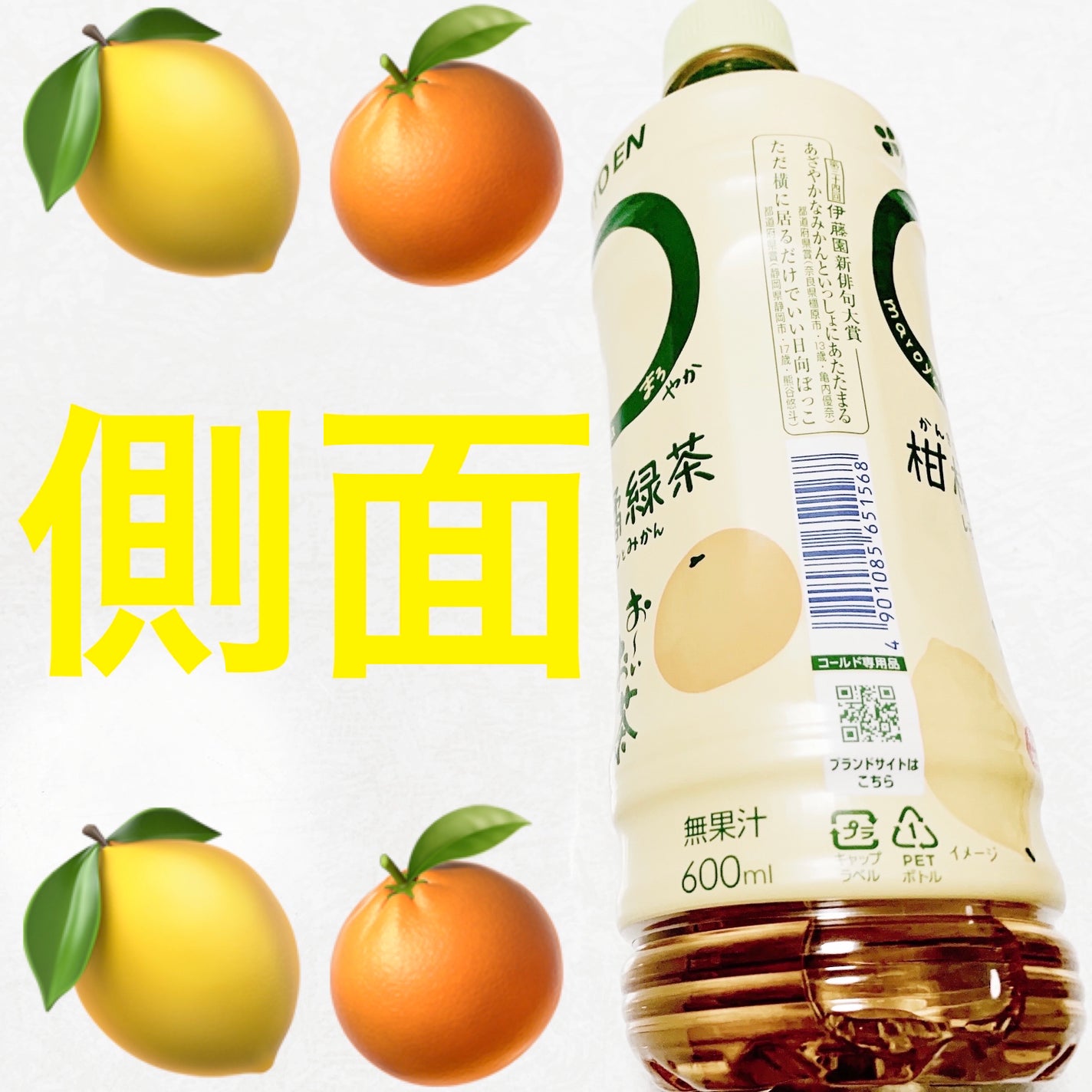 おーいお茶 ◯やか柑橘緑茶 レモンとみかん/伊藤園/その他ドリンクを使ったクチコミ(4枚目)