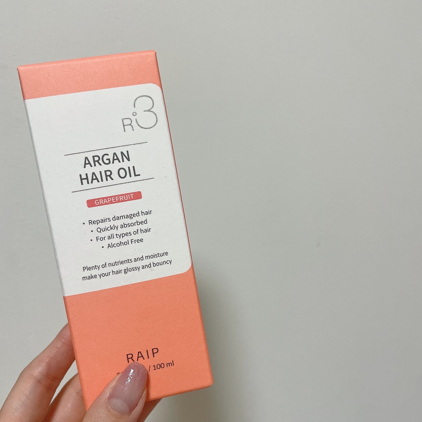R3アルガンヘアオイル グレープフルーツ/RAIP/その他スタイリングを使ったクチコミ(1枚目)