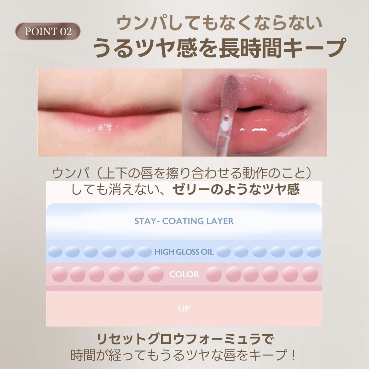 ジェリーフィットティンティッドグロウティント/Milk Touch/リップティントを使ったクチコミ（3枚目）