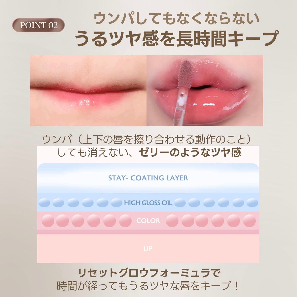 ジェリーフィットティンティッドグロウティント/Milk Touch/リップティントを使ったクチコミ(3枚目)