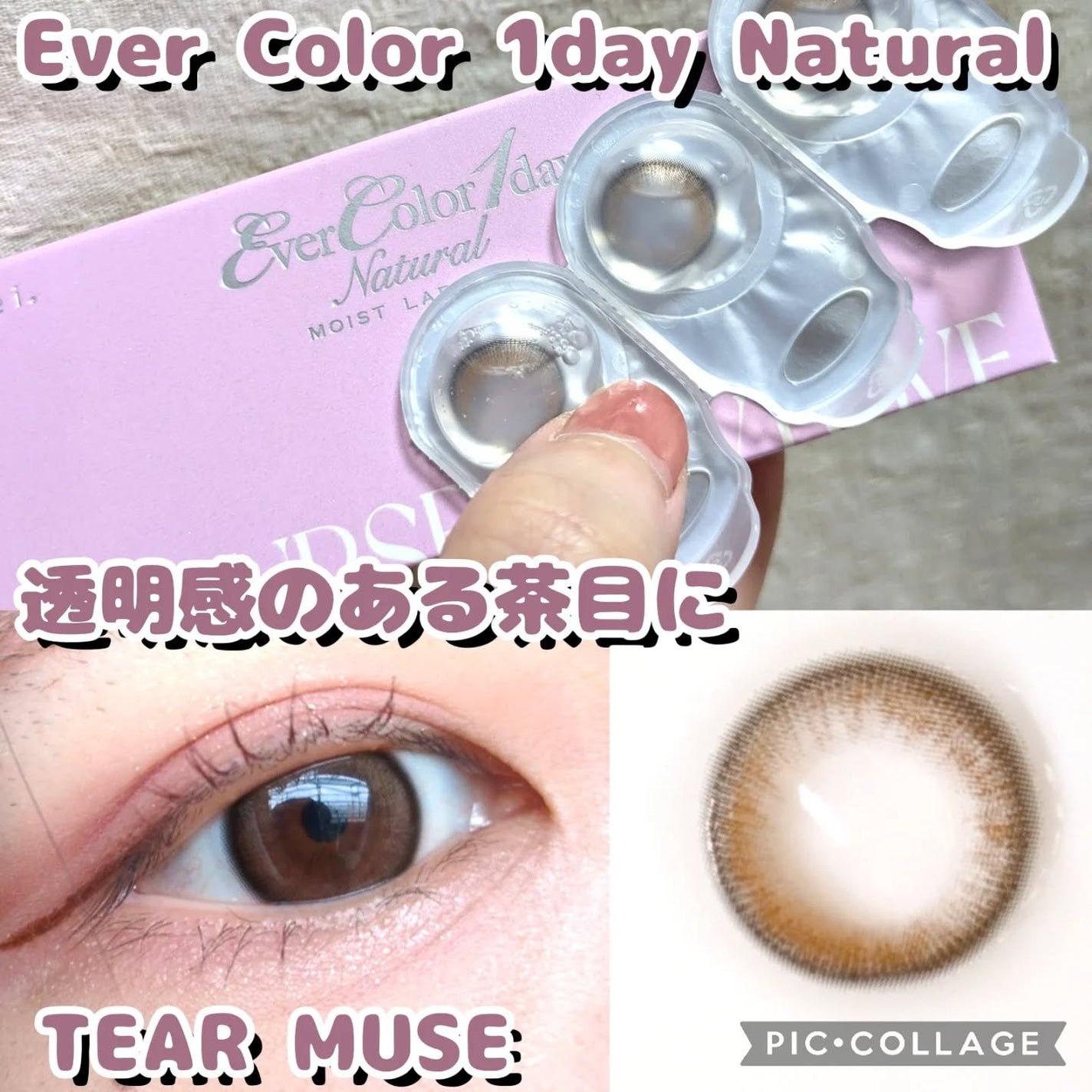 エバーカラーワンデー ナチュラル/エバーカラー/ワンデー(1DAY)カラコンを使ったクチコミ(1枚目)