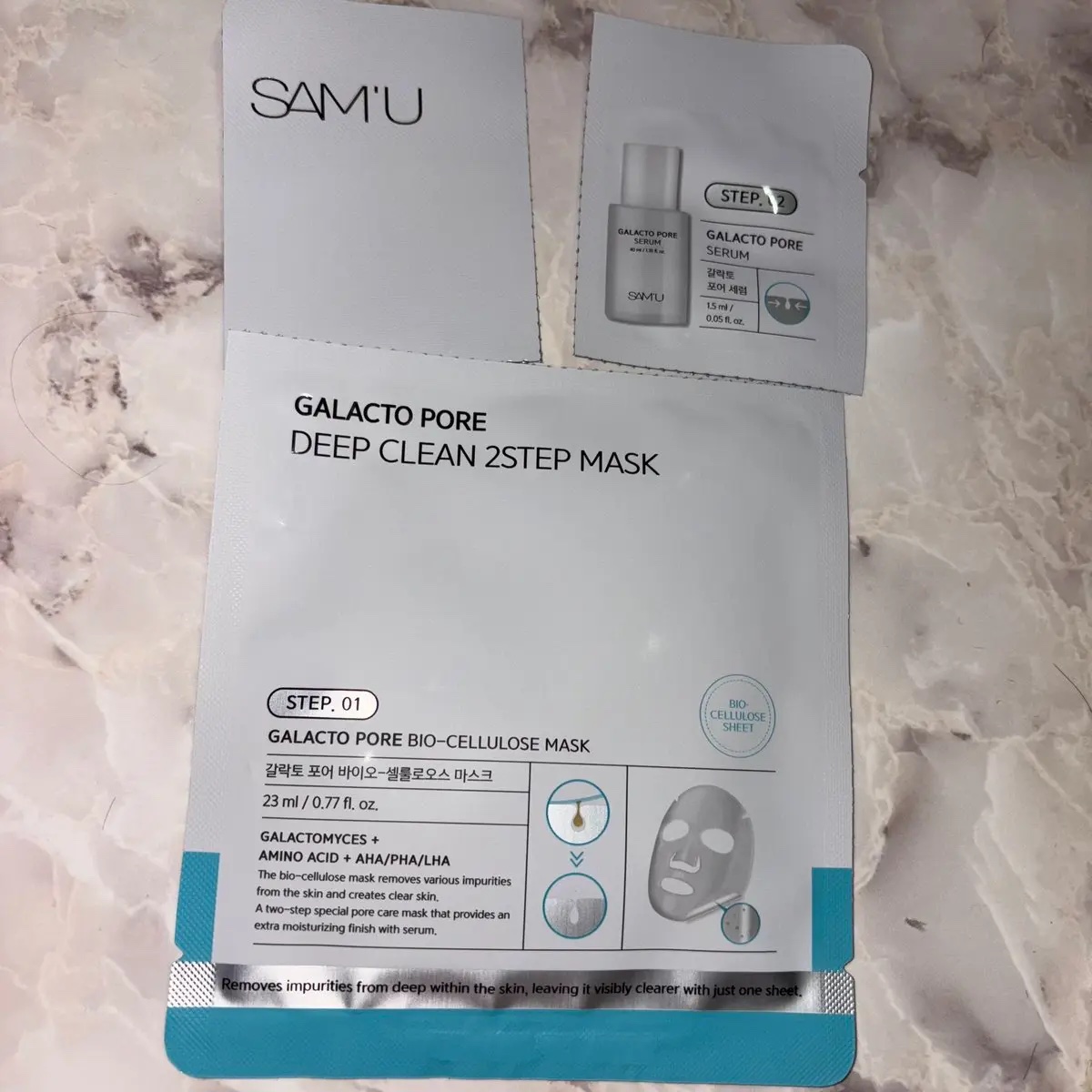 サミュ ガラクトポア ディープクリーン 2ステップマスク/SAM'U/シートマスク・パックを使ったクチコミ（2枚目）