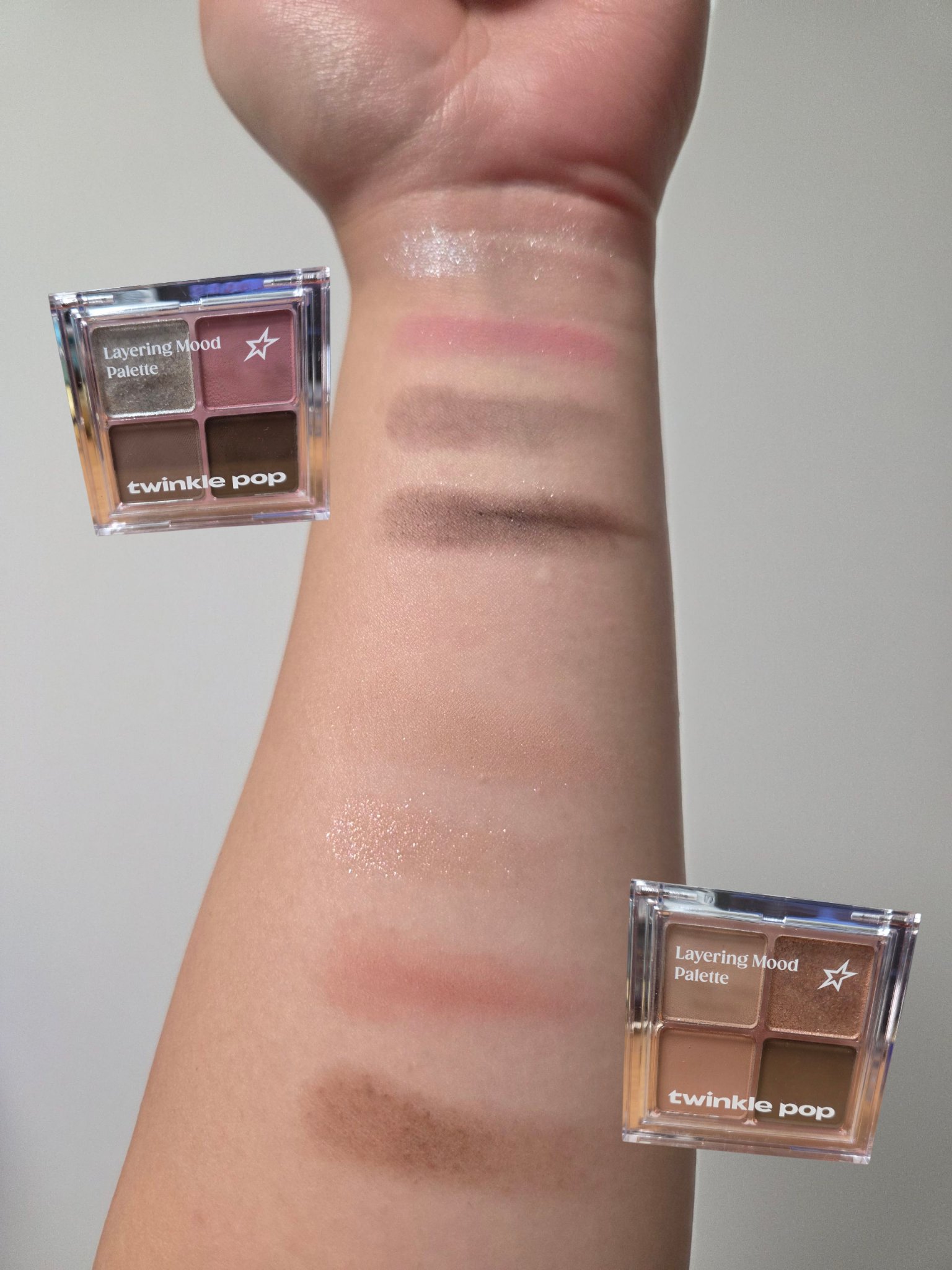 layering mood palette/TWINKLE POP/アイシャドウパレットを使ったクチコミ（2枚目）