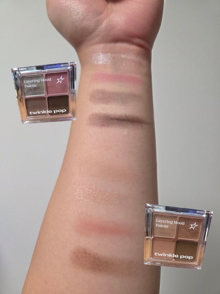 layering mood palette/TWINKLE POP/アイシャドウパレットを使ったクチコミ(2枚目)