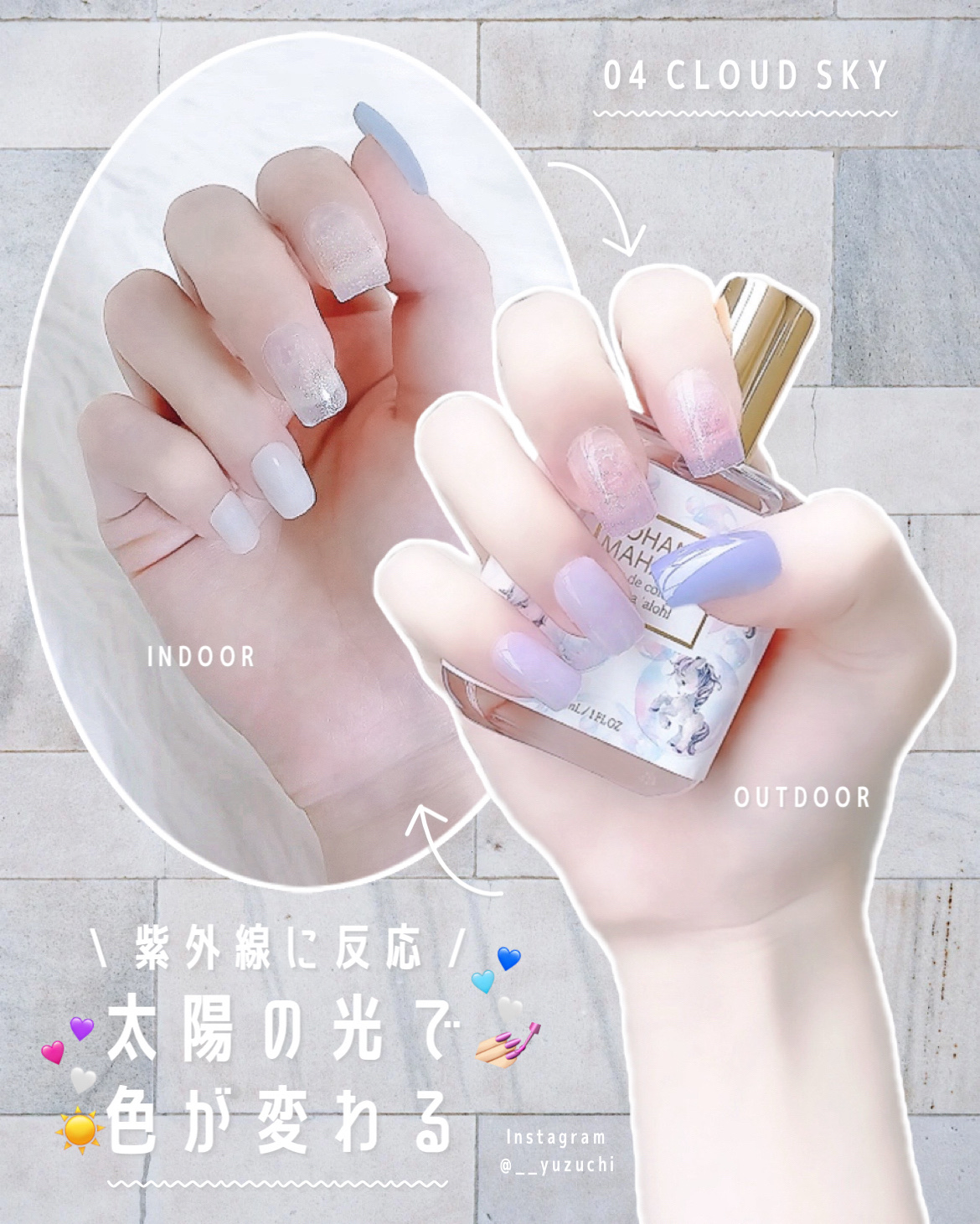 SUNNY RECIPE COLOR CHANGE GEL NAIL/SUNNY RECIPE/ネイルシールを使ったクチコミ（3枚目）