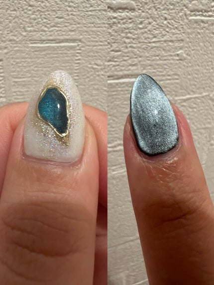 ジェルネイル(ライト対応)/セリア/ジェルネイルを使ったクチコミ(2枚目)