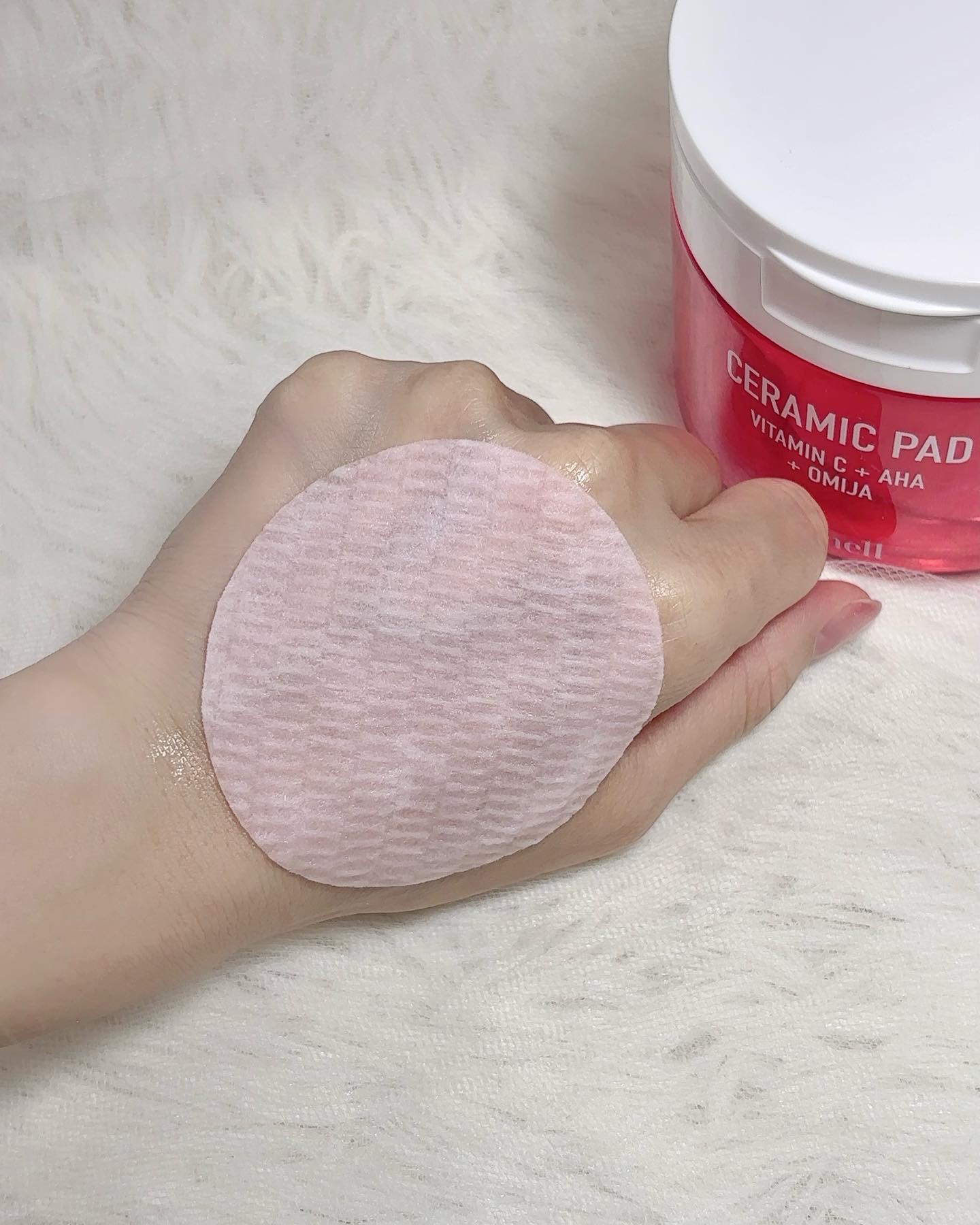 AHA オミジャ 陶器肌 パッド/parnell/トナーパッドを使ったクチコミ（3枚目）