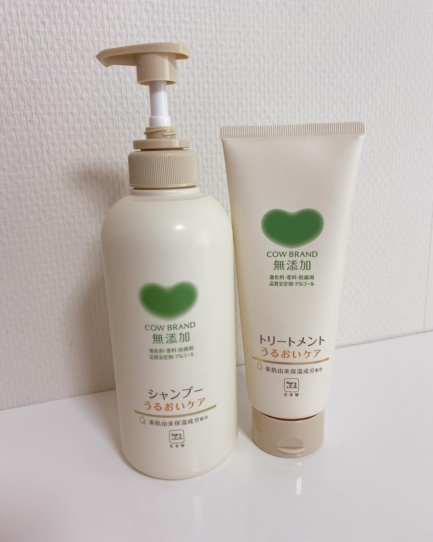 シャンプー／トリートメント ＜うるおいケア＞/カウブランド無添加/市販シャンプーを使ったクチコミ（1枚目）