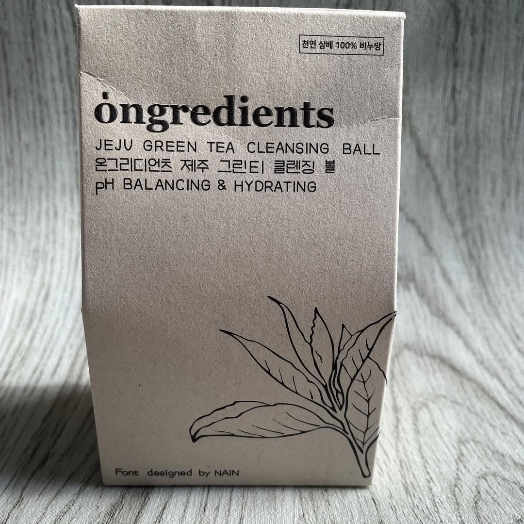 Jeju Green Tea Cleansing Ball/Ongredients/洗顔石鹸を使ったクチコミ(3枚目)