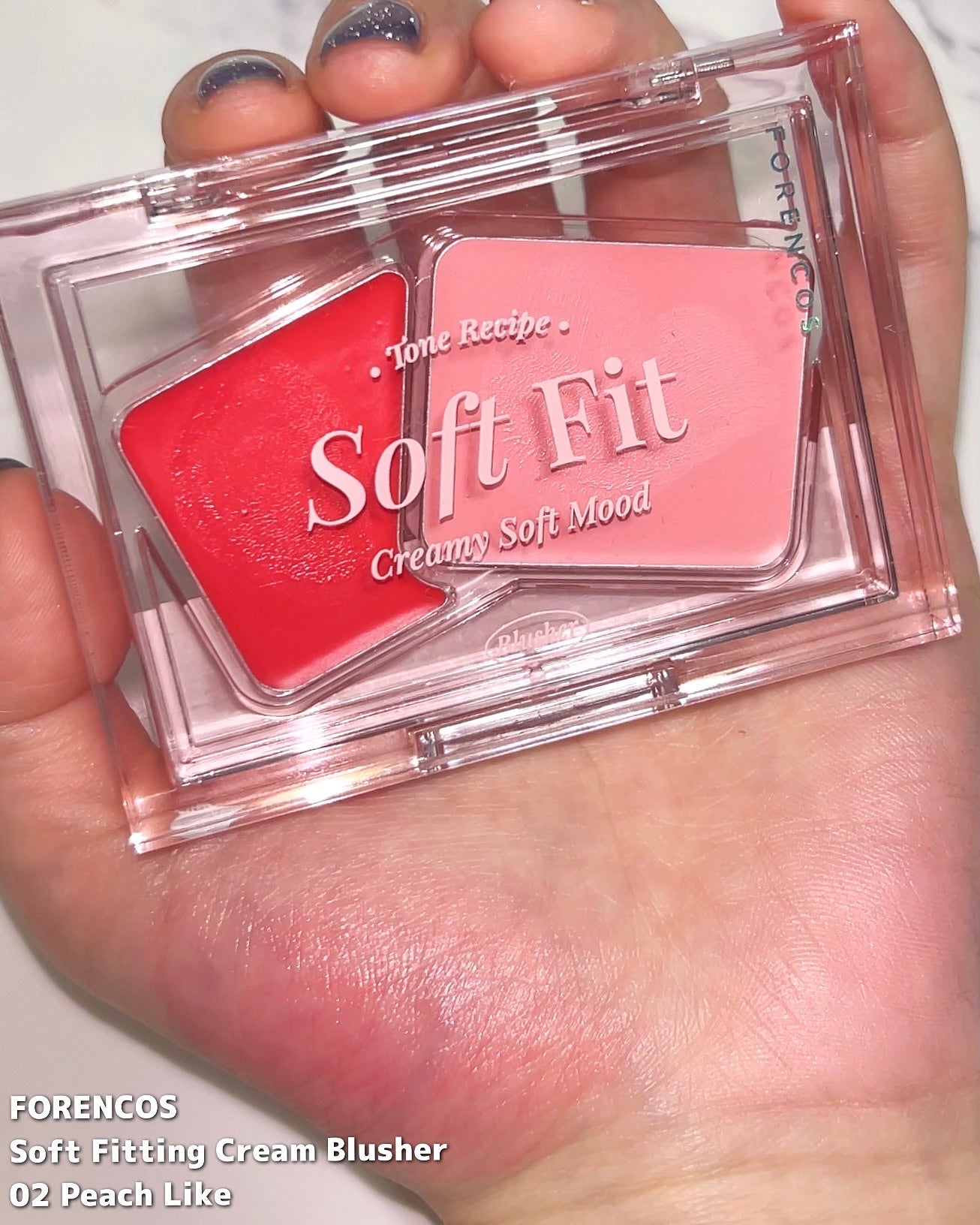 Soft Fitting Cream Blusher/フォレンコス/ジェル・クリームチークを使ったクチコミ(1枚目)