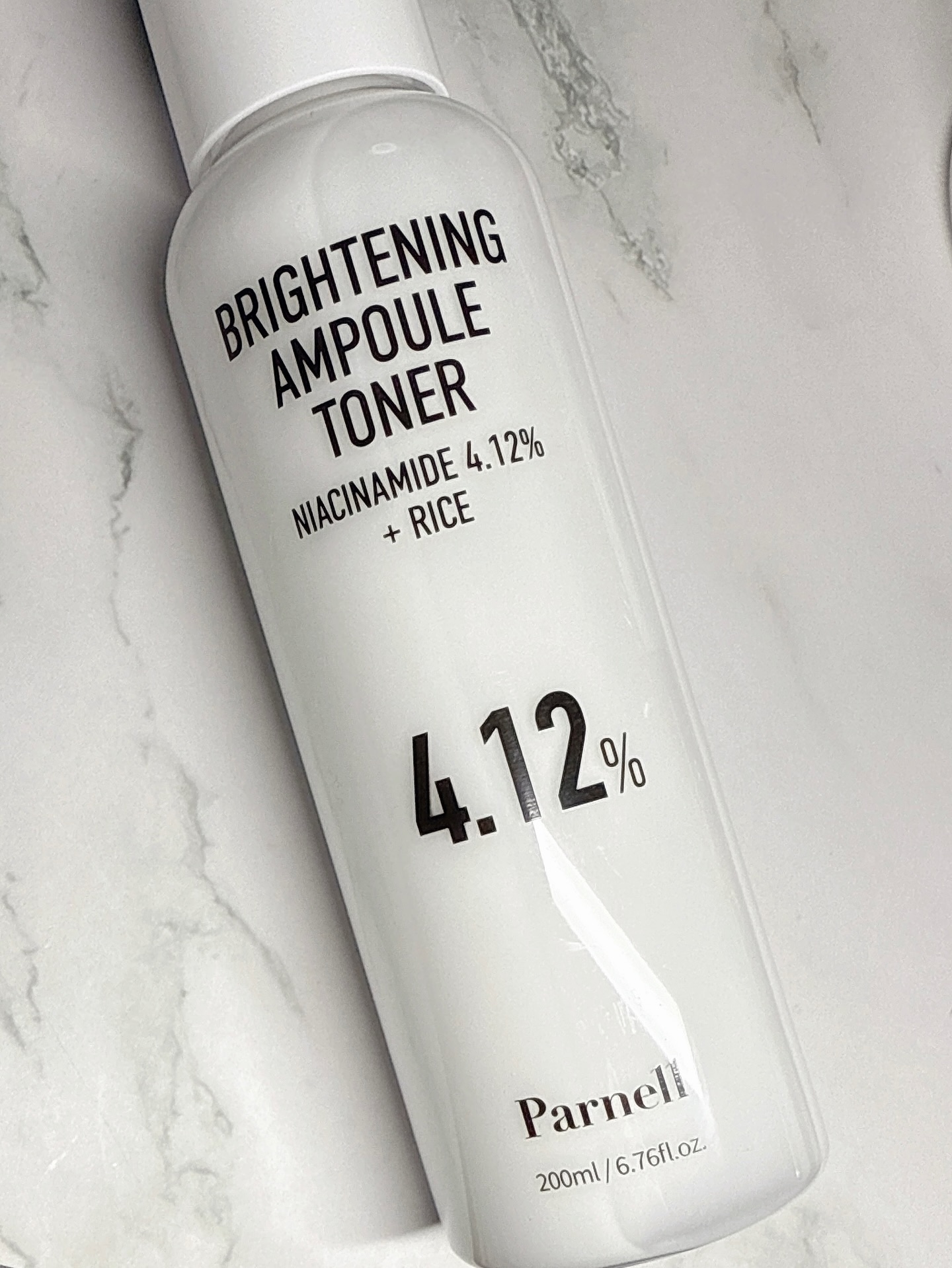 ナイアシンアミド 4.12 ライス ブライトニング アンプルトナー (美白機能性)/parnell/化粧水を使ったクチコミ（2枚目）