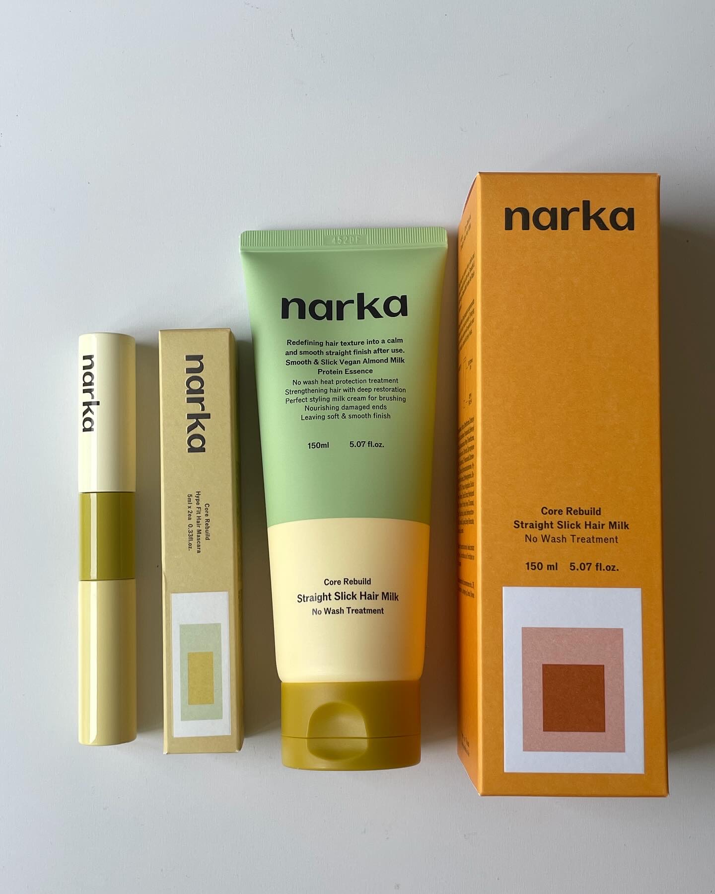 ストレートスリックヘアミルク/narka/ヘアミルクを使ったクチコミ（1枚目）