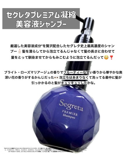 セグレタ プレミア 凝縮美容液シャンプー/セグレタ/市販シャンプーを使ったクチコミ(2枚目)