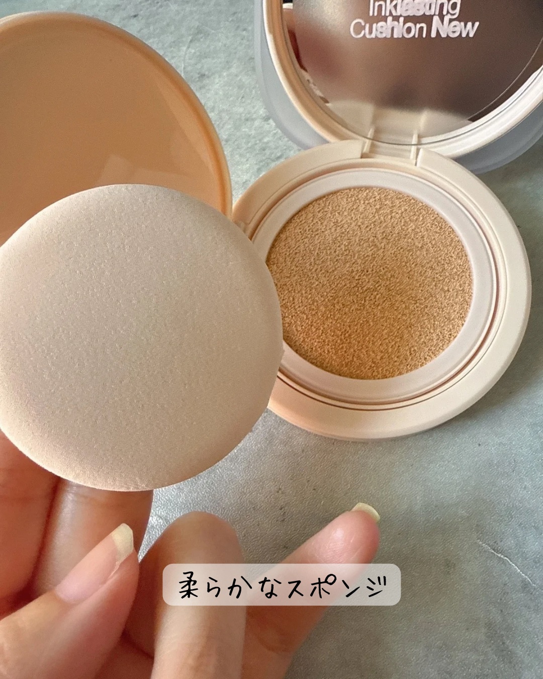 インクラスティングクッションファンデーション/THE FACE SHOP/クッションファンデーションを使ったクチコミ（3枚目）