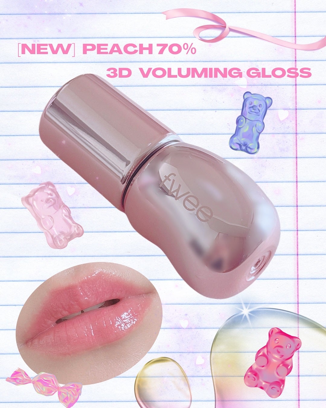 フィーファンデーションガラス/fwee/リキッドファンデーションを使ったクチコミ(3枚目)