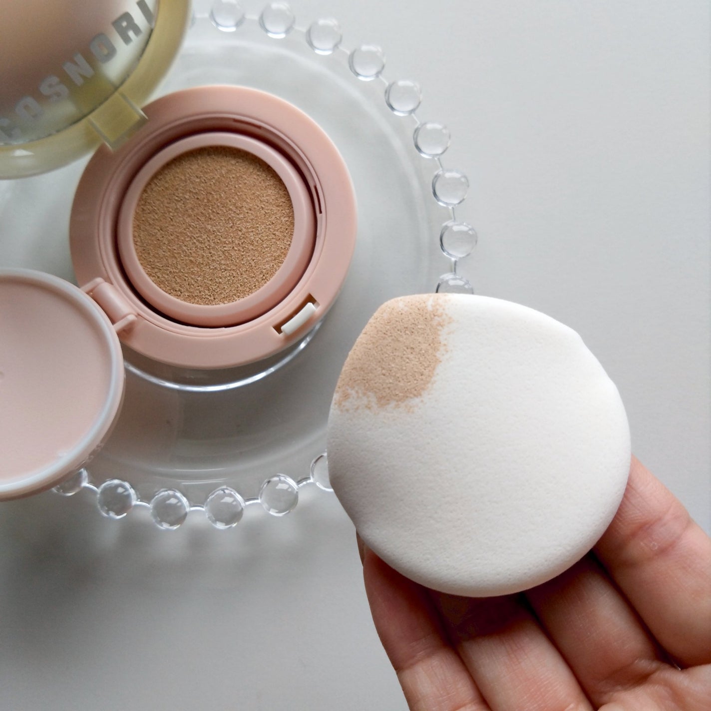 フラフィフィットクッション/COSNORI/クッションファンデーションを使ったクチコミ(5枚目)