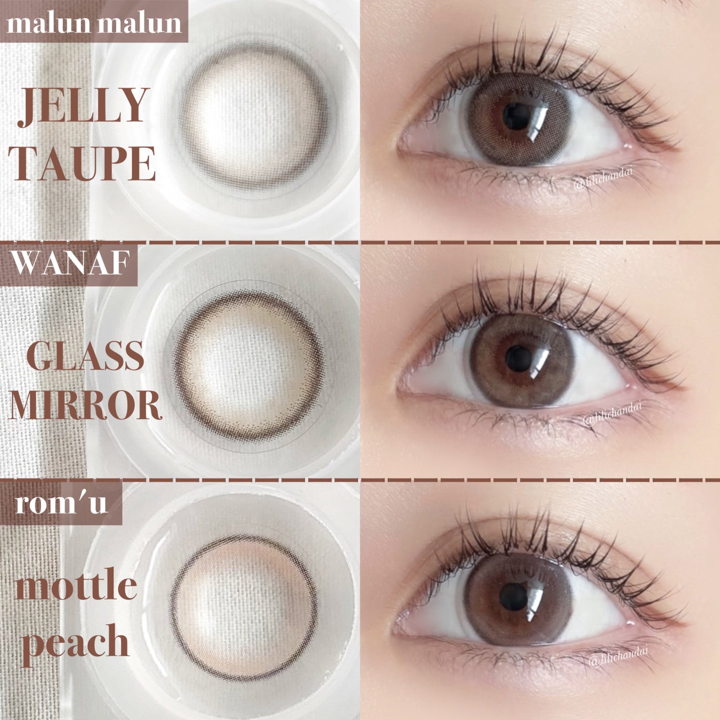 JELLY TAUPE/malun malun/ワンデー(1DAY)カラコンを使ったクチコミ(3枚目)