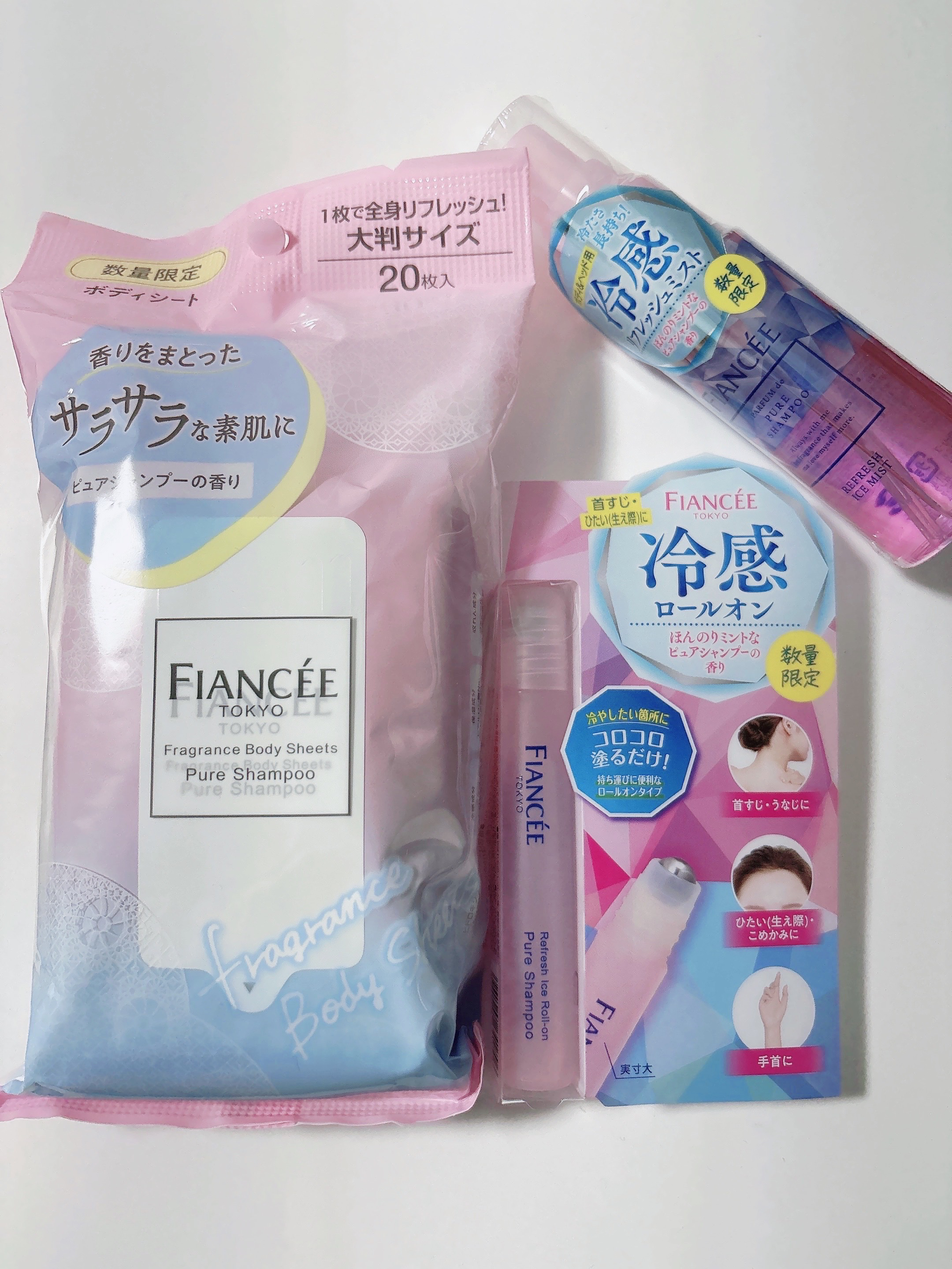 フレグランスボディシート ピュアシャンプーの香り/フィアンセ/ボディシートを使ったクチコミ（1枚目）