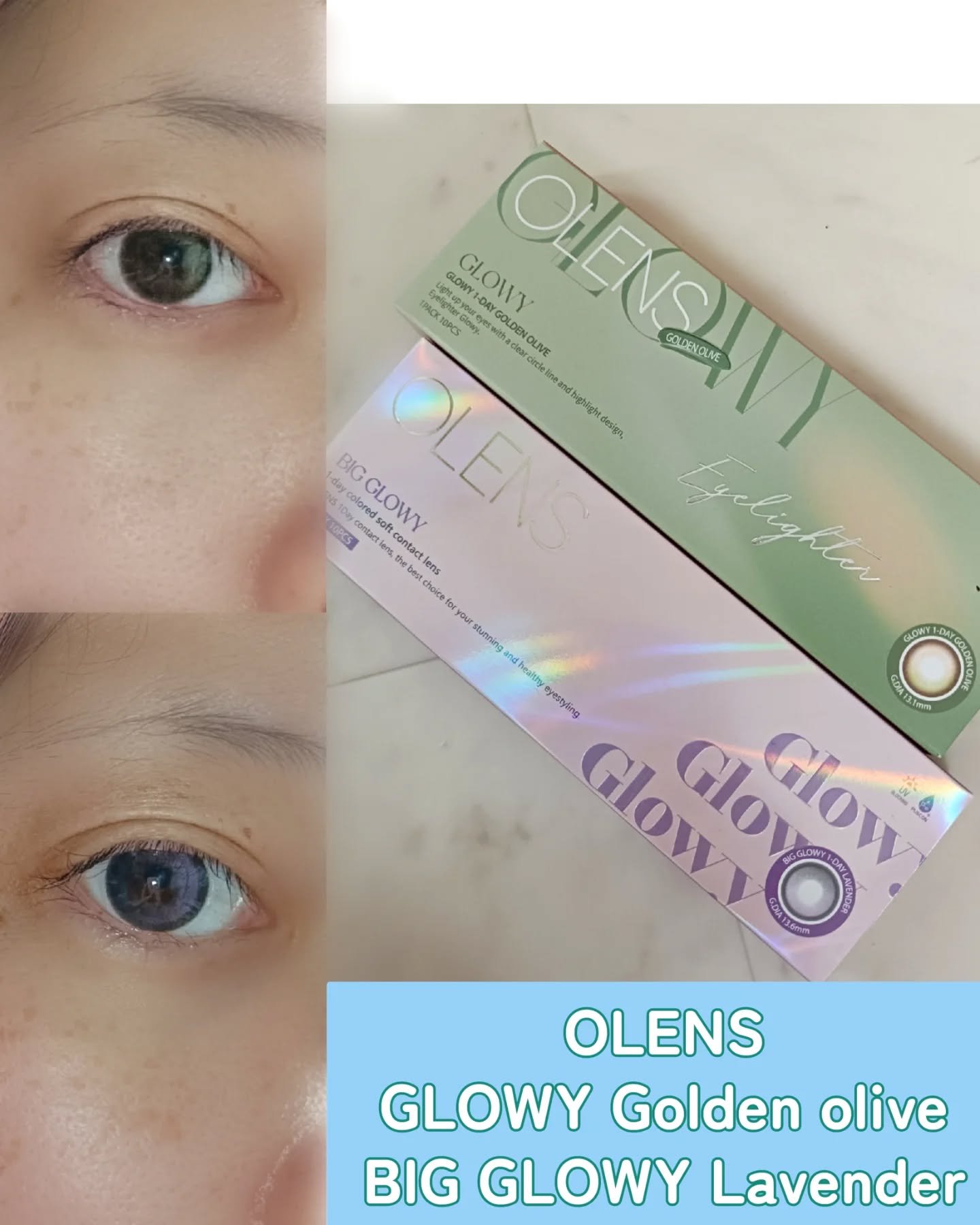 Glowy 1day/OLENS/ワンデー（１DAY）カラコンを使ったクチコミ（1枚目）