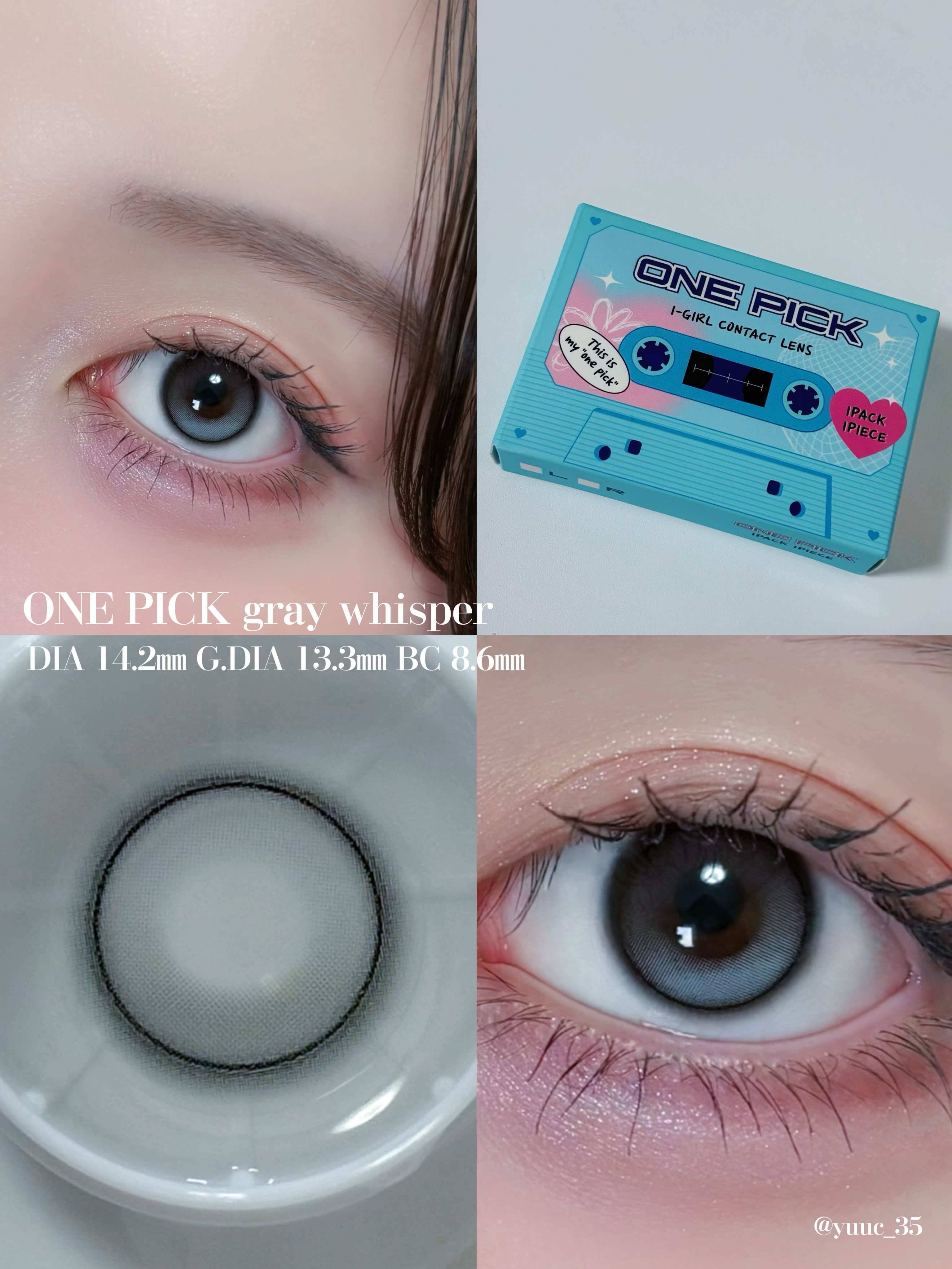 I-GIRL ONE PICK/蜜のレンズ/１ヶ月（１MONTH）カラコンを使ったクチコミ（3枚目）