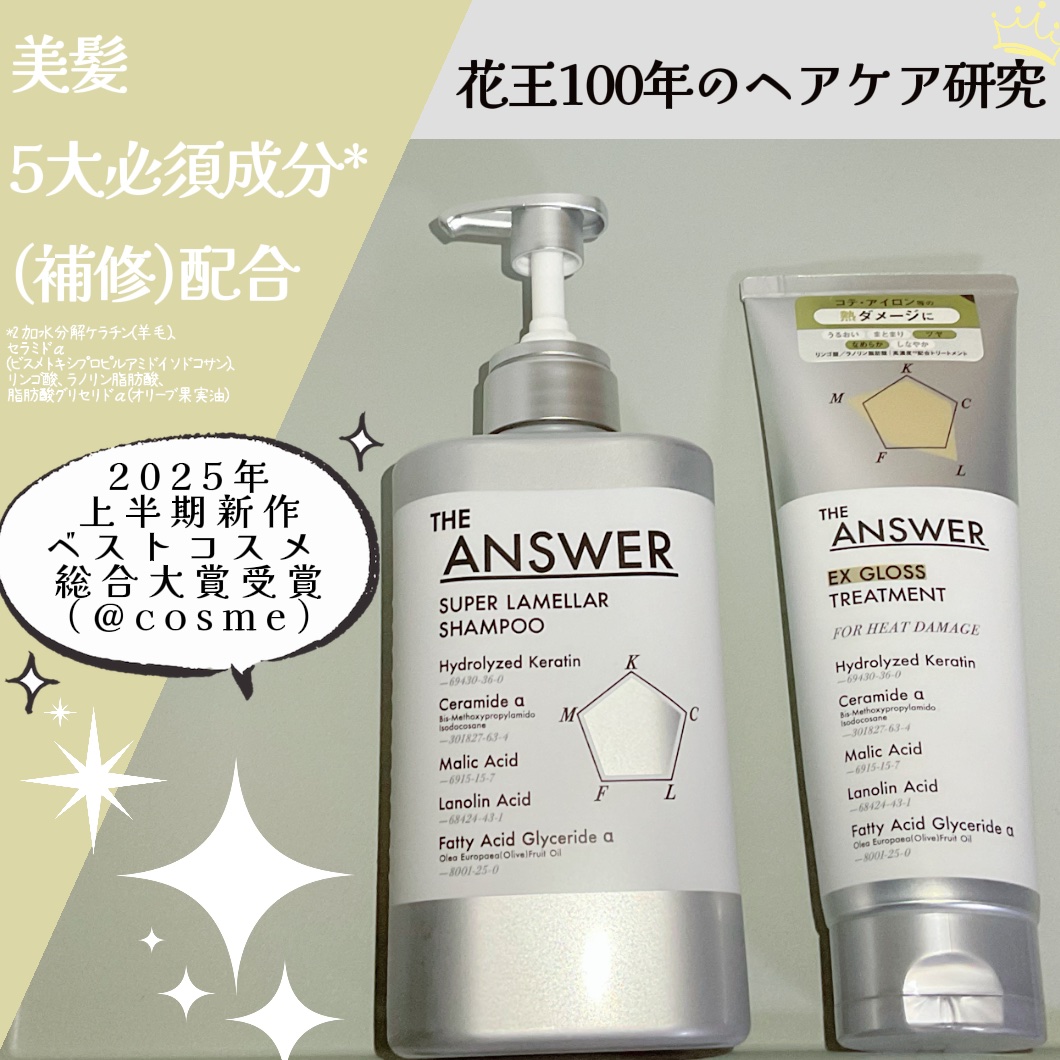 THE ANSWER EXグロストリートメント FOR HEAD DAMAGE 220g/THE ANSWER/洗い流すヘアトリートメントを使ったクチコミ（1枚目）
