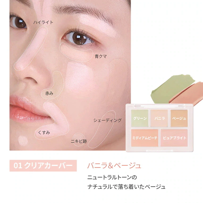 コンシールブレンダーパレット/LUNA/パレットコンシーラーを使ったクチコミ（3枚目）