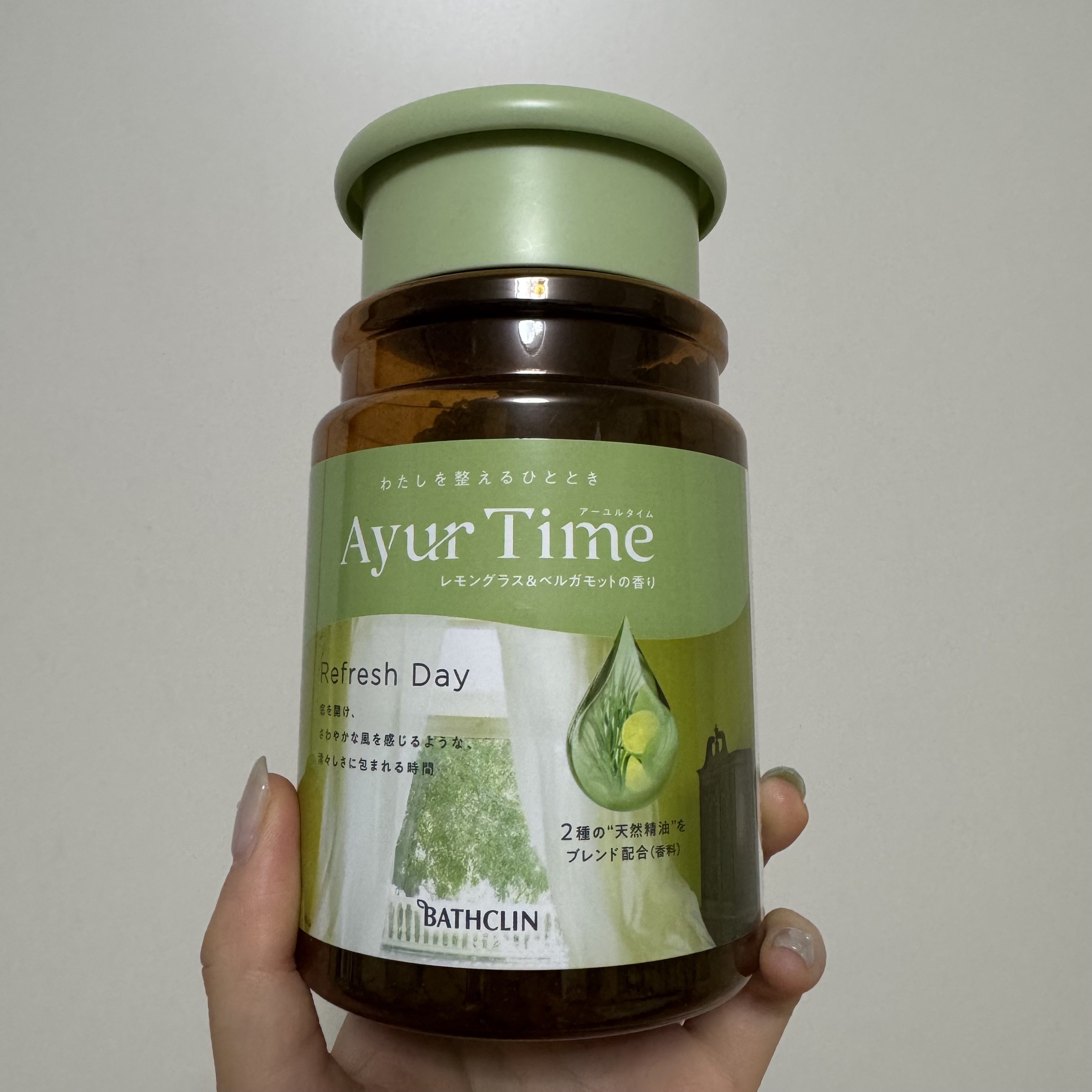 Ayur Time（アーユルタイム） レモングラス＆ベルガモットの香り 720g/アーユルタイム/無機塩系入浴剤を使ったクチコミ（1枚目）