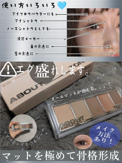リターントゥーベーシックシャドウパレット/ABOUT TONE/アイシャドウパレットを使ったクチコミ(1枚目)