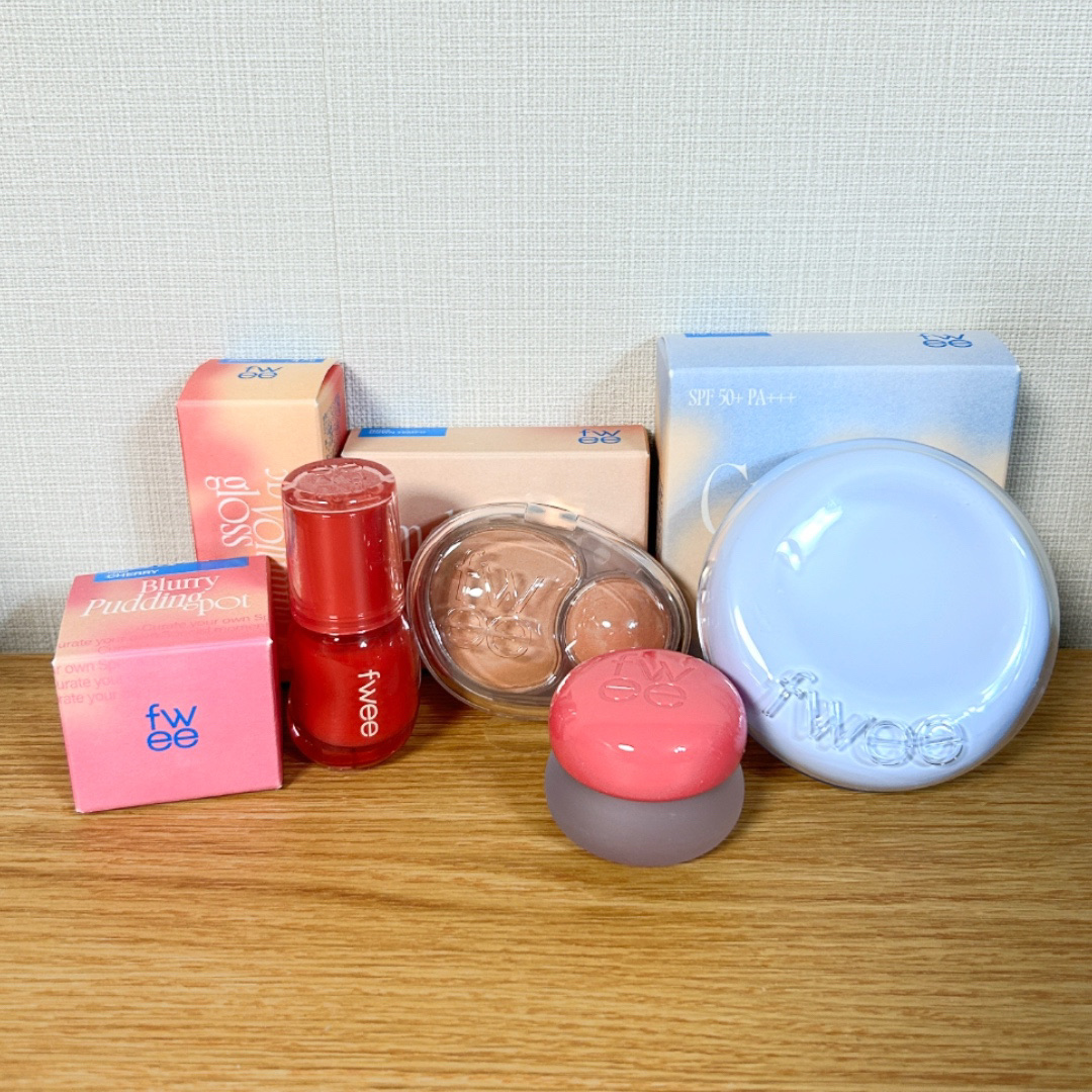 リップアンドチーク ブラーリープリンポット/fwee/口紅を使ったクチコミ（1枚目）