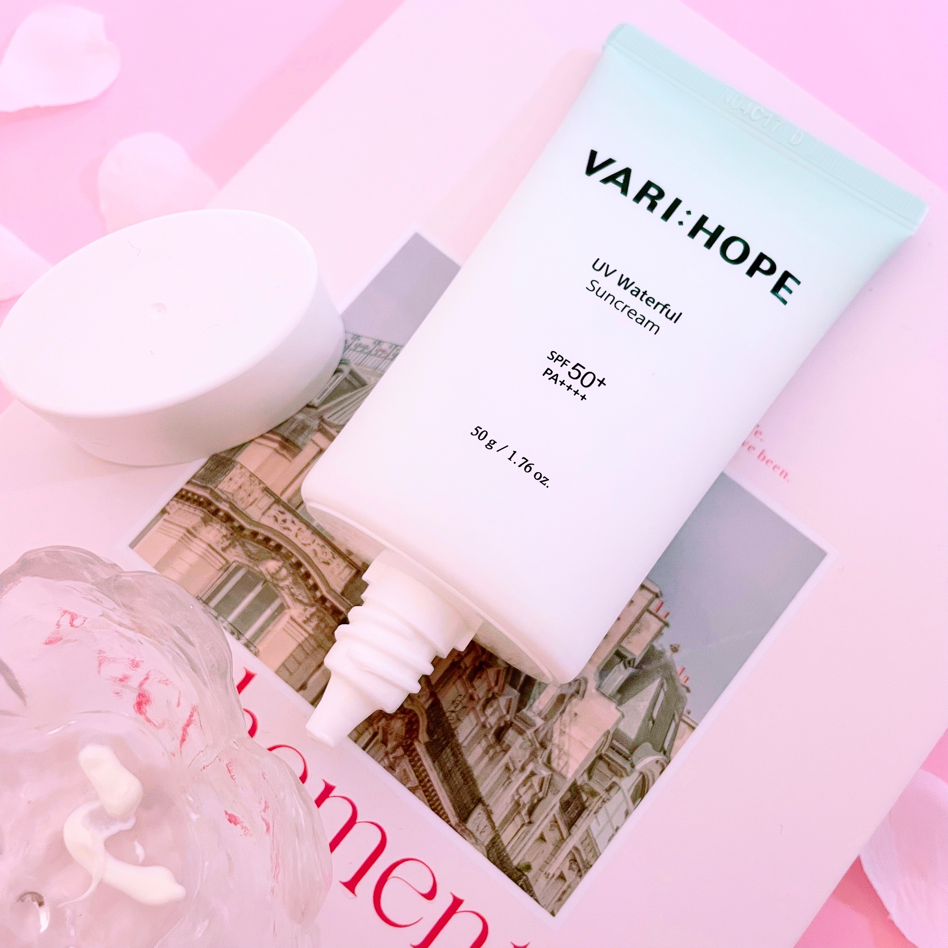 UVウォーターフル サンクリーム/VARI:HOPE/日焼け止めクリームを使ったクチコミ（1枚目）