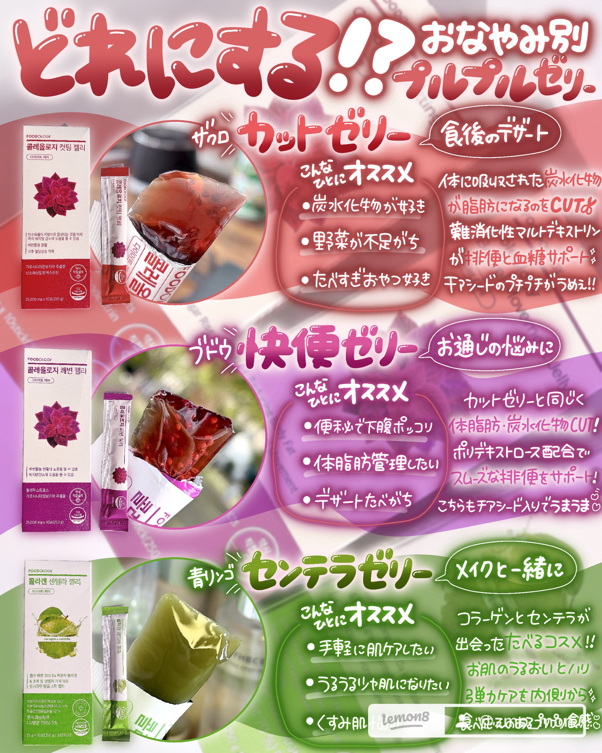 コレオロジーカットゼリー/FOODOLOGY/食品を使ったクチコミ（3枚目）