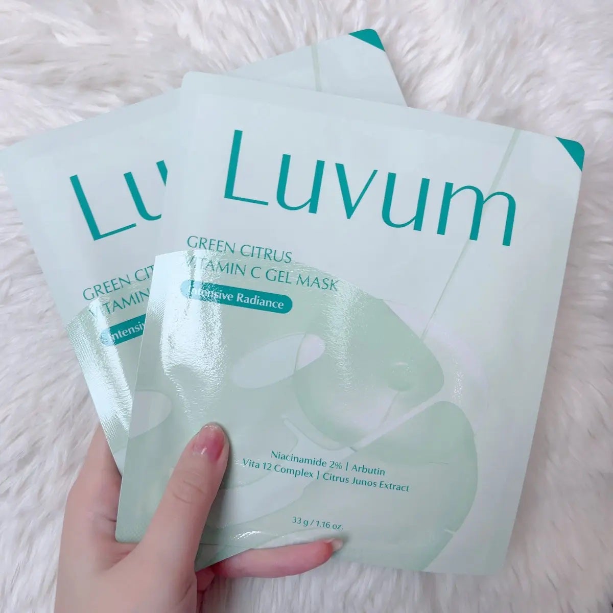 グリーンシトラスビタミンCゲルマスク/Luvum/その他スキンケアを使ったクチコミ(1枚目)