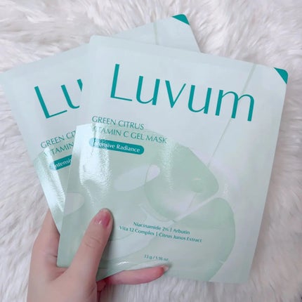 グリーンシトラスビタミンCゲルマスク/Luvum/その他スキンケアを使ったクチコミ(1枚目)