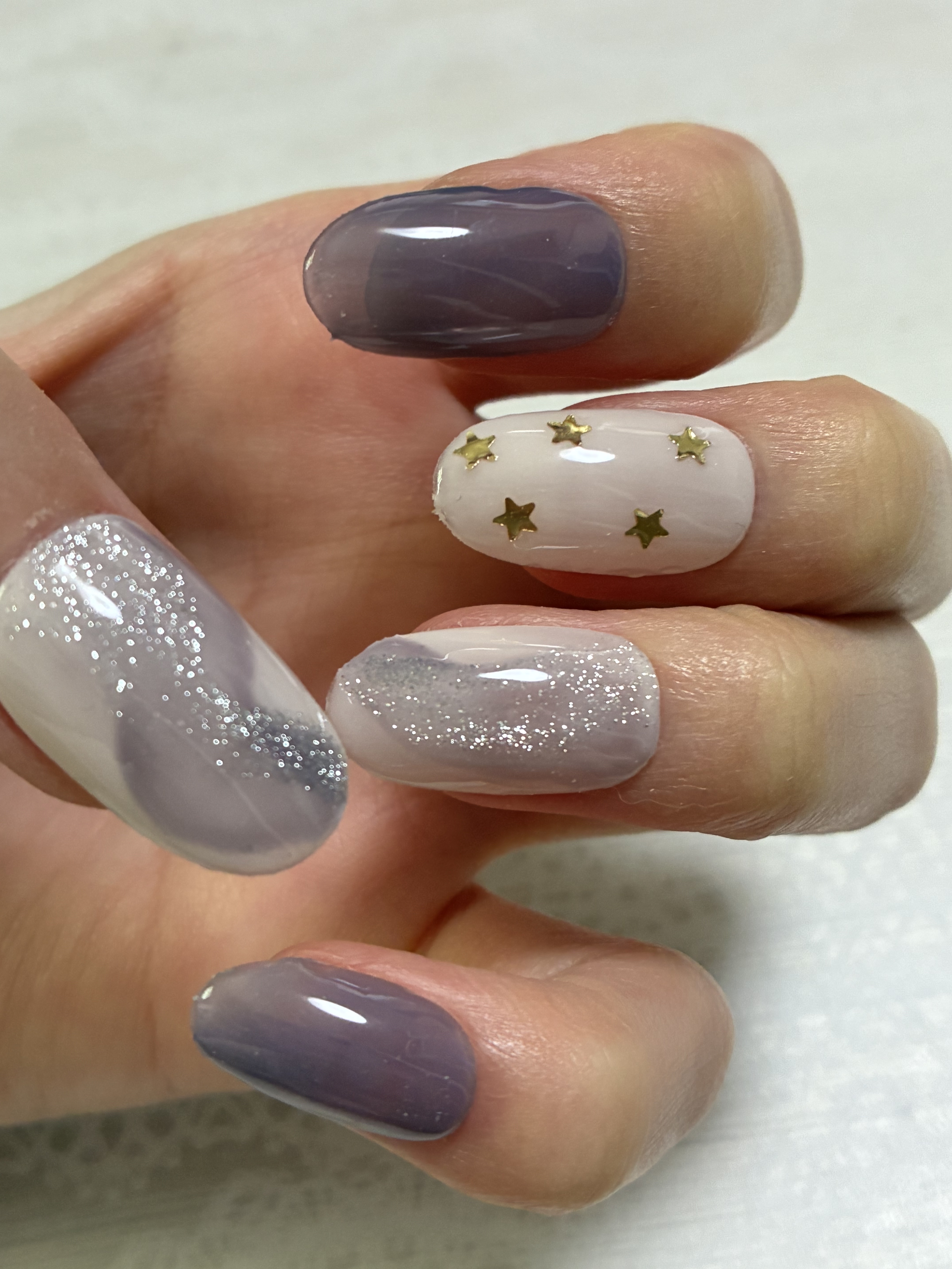 パル カラージェル アッシュパープル/キャンドゥ/ジェルネイルを使ったクチコミ（2枚目）