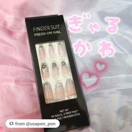 ネイルチップ(シールタイプ)/FINGER SUIT/ネイルチップ・パーツを使ったクチコミ(1枚目)