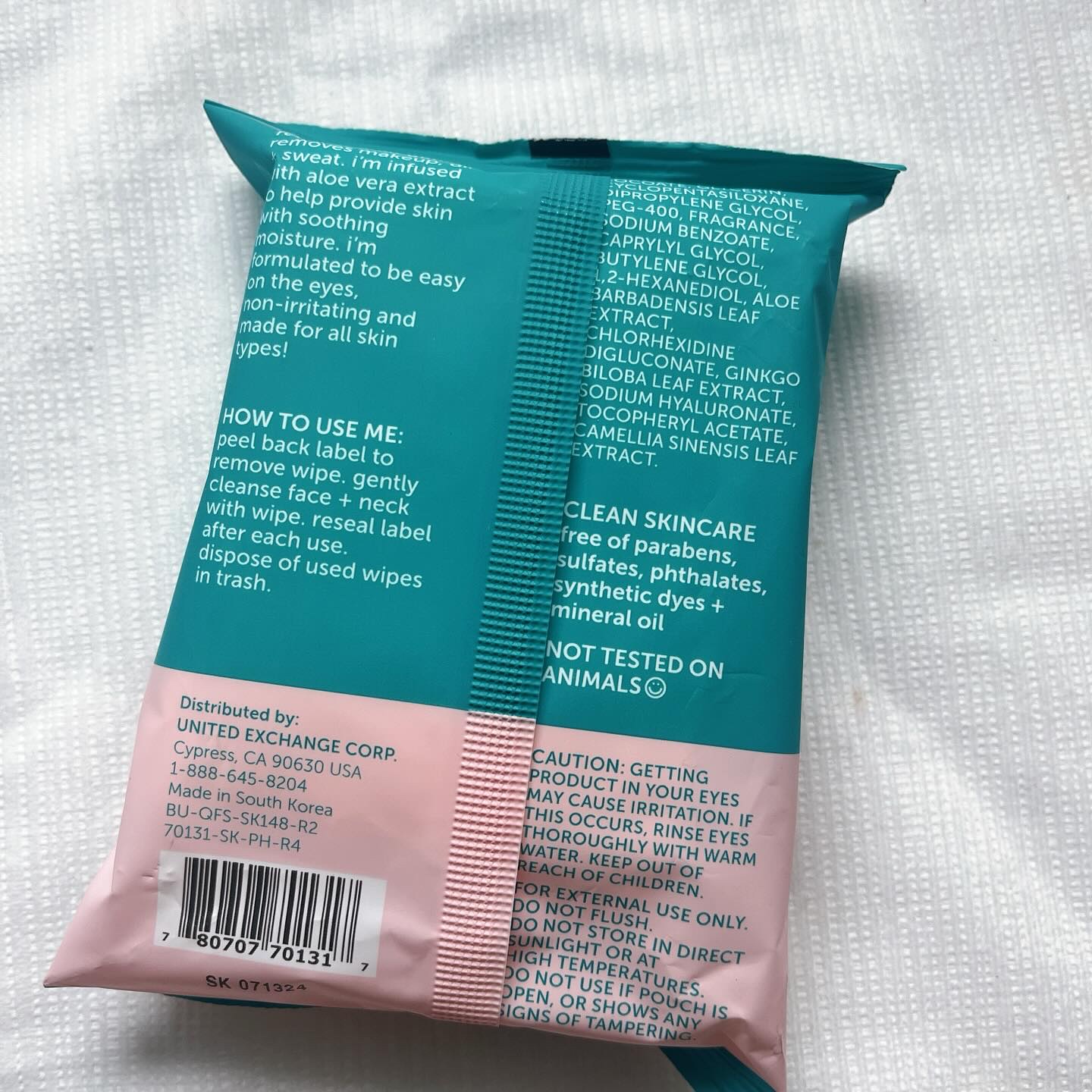 アロエメイクリムーバーフェイシャルワイプ/Nu-Pore/クレンジングシートを使ったクチコミ（2枚目）