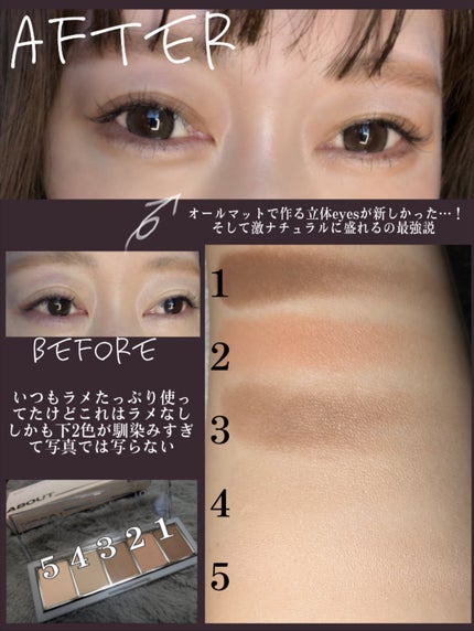 リターントゥーベーシックシャドウパレット/ABOUT TONE/アイシャドウパレットを使ったクチコミ(3枚目)