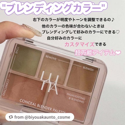 コンシールブレンダーパレット/LUNA/パレットコンシーラーを使ったクチコミ(2枚目)