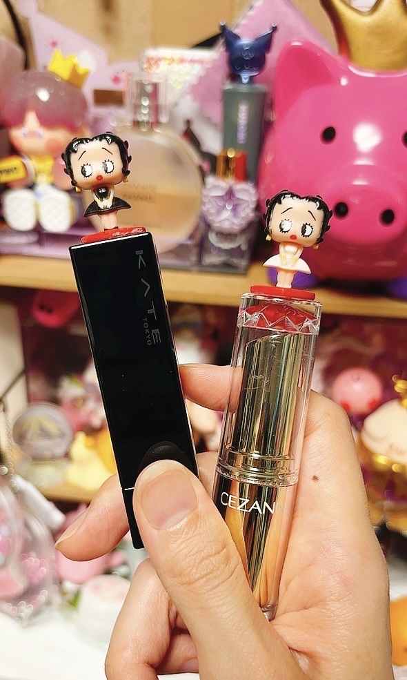 ラスティンググロスリップ/CEZANNE/口紅を使ったクチコミ（2枚目）