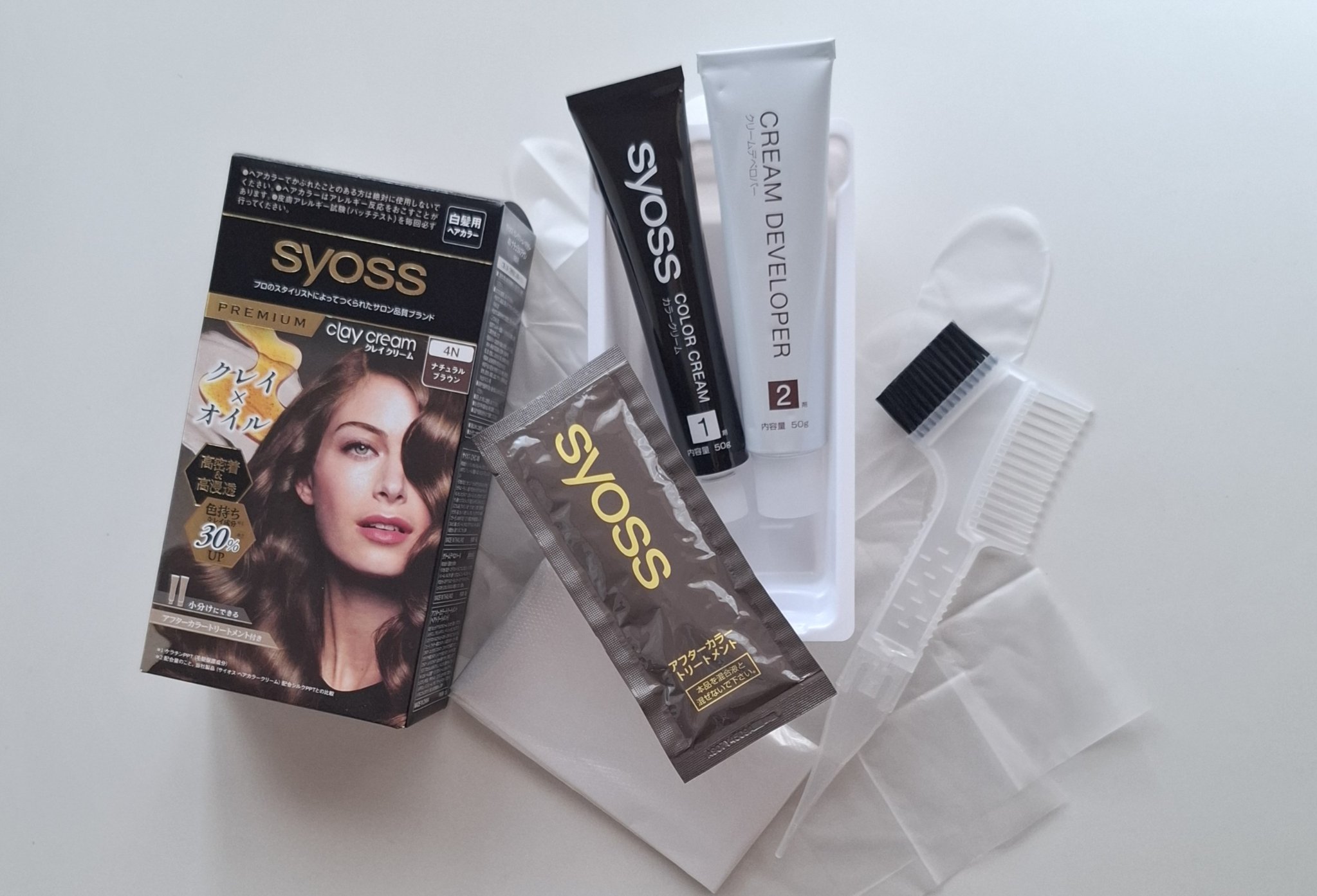 クレイクリーム ４Ｎ ナチュラルブラウン/サイオス/ヘアカラーを使ったクチコミ（2枚目）