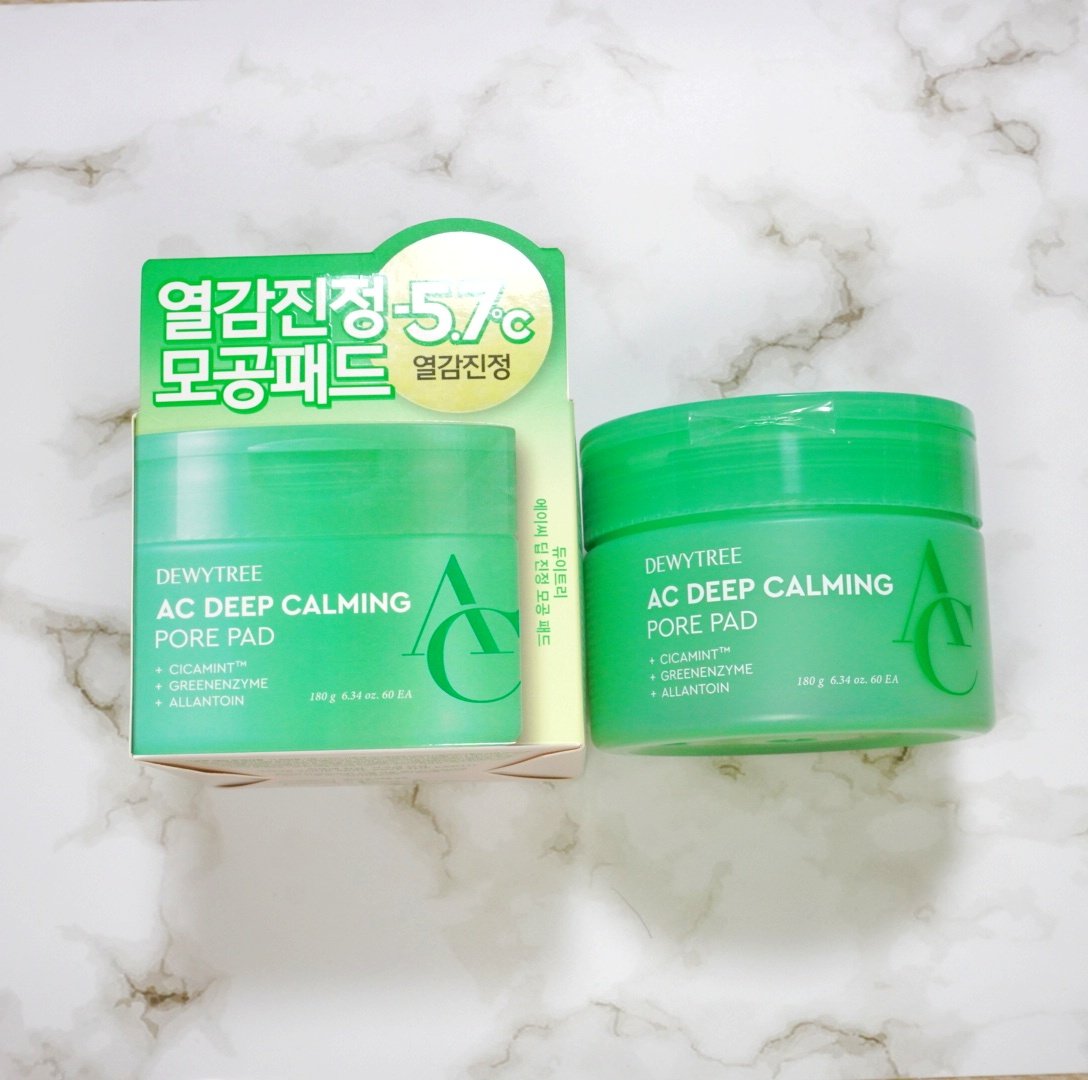 AC コントロール EX ディープ グリーン カーミング パッド 60枚入 /DEWYTREE/トナーパッドを使ったクチコミ（1枚目）